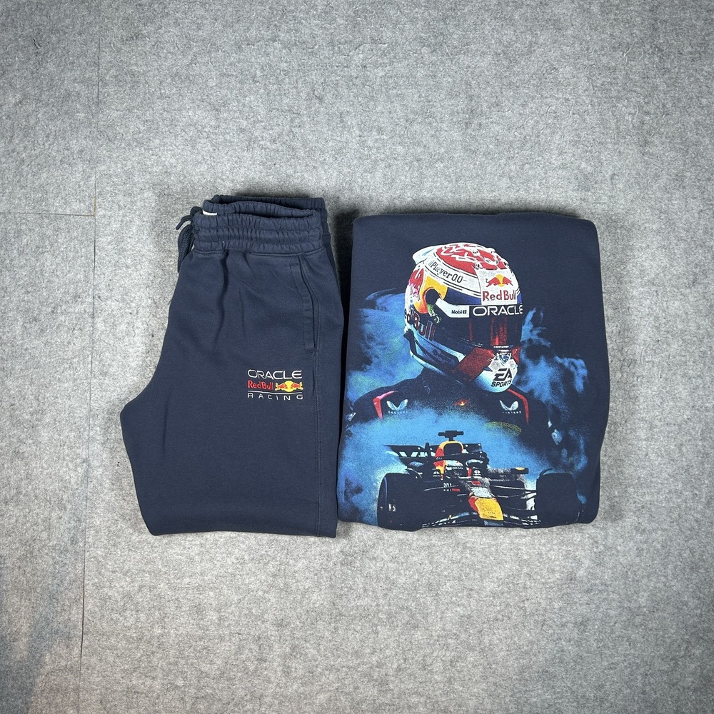 Hollister sweat set Mens small navy blue F1 Red Bull Racing Verstappen